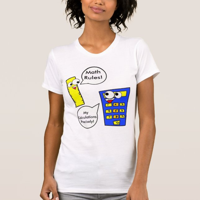 T-shirt Règles de maths (Devant)