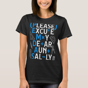 T-shirt Règles de maths drôles Pemdas Pun enseignants jour