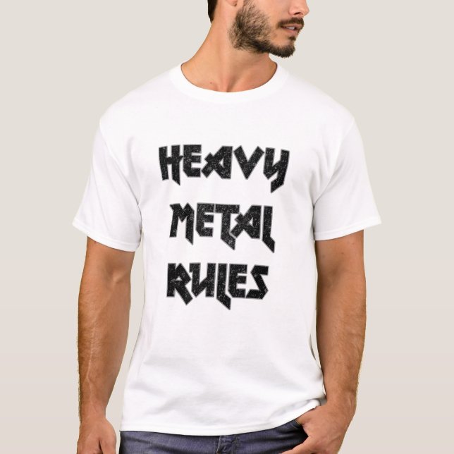 T-shirt Règles de métaux lourds (Devant)
