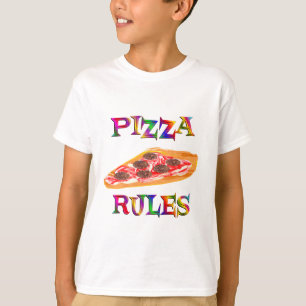 T-shirt Règles de pizza
