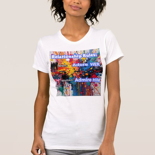 T-shirt Règles de relation (Devant)