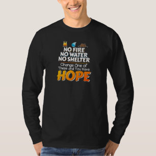 T-shirt Règles de survie sauvage - Toujours avoir espoir