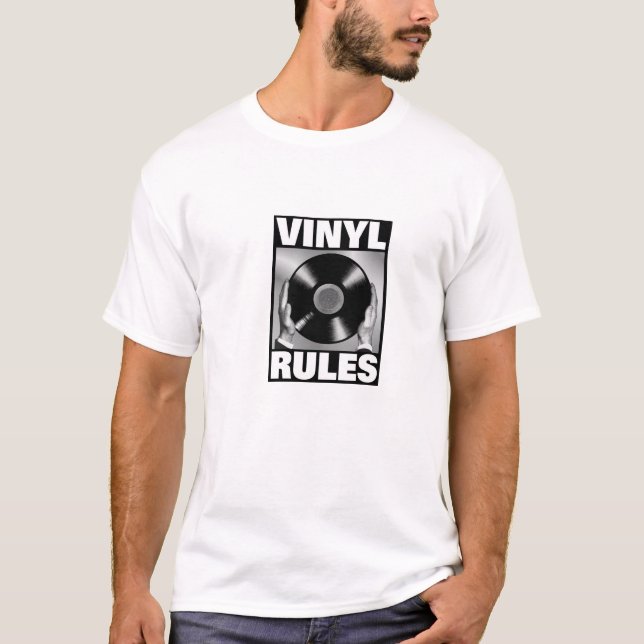 T-SHIRT RÈGLES DE VINYLE (Devant)