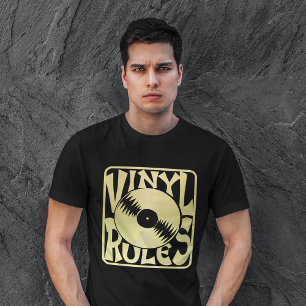 T-shirt Règles de vinyle vintage