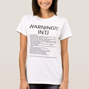 T-shirt Règles d'INTJ