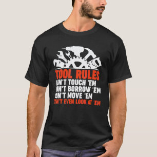 T-shirt Règles d'outils de mécanique