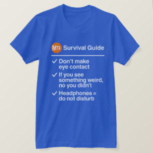 T-shirt Règles locales Humour de métro NYC