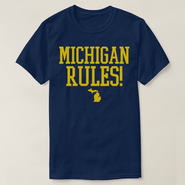 T-SHIRT RÈGLES MICHIGAN (Design devant)