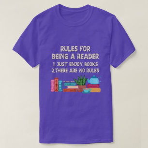 T-shirt Règles pour être un lecteur