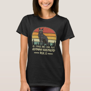 T-shirt Règles Pour Le Propriétaire De Chien De Berger Noi