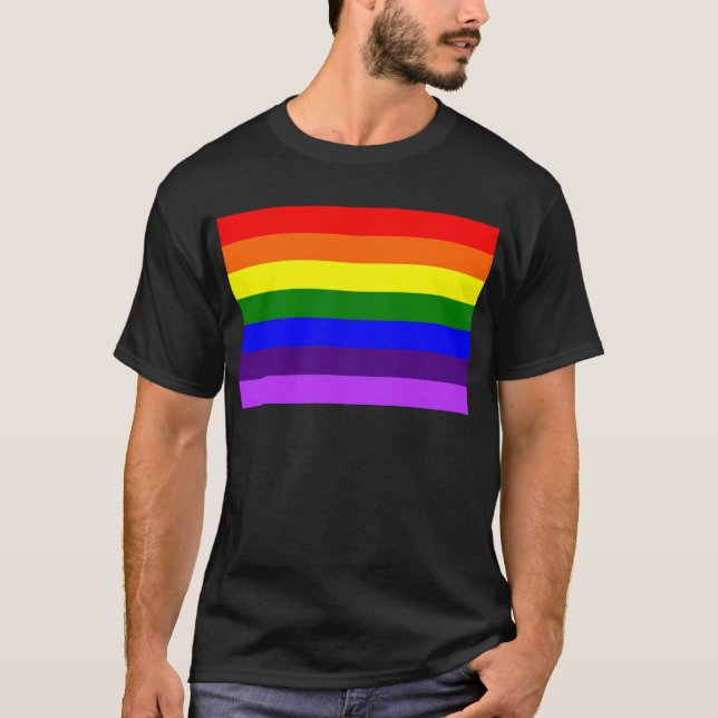 T-shirt Regnbågsflaggan // Rainbow flag (Devant)