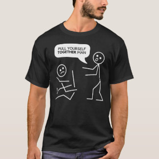 T-shirt Regroupez-vous homme Drôle chiffres bâton