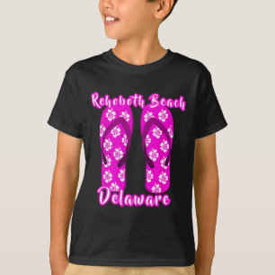 T-shirt Rehoboth Beach Delaware Littoral Bord de Mer Rose