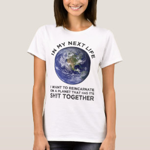 T-shirt Réincarner Sur Une Planète Qui A Son Puits Ensembl