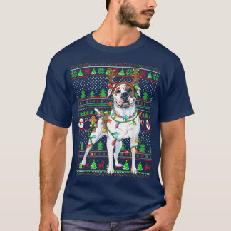 T-shirt Reindeer Correspondant Famille Ugly American Buldo