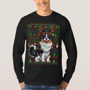 T-shirt Reindeer de famille jumelée laide berger australie