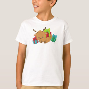 T-shirt Reindeer de Noël, Reindeer mignonne, Cadeaux, Prés