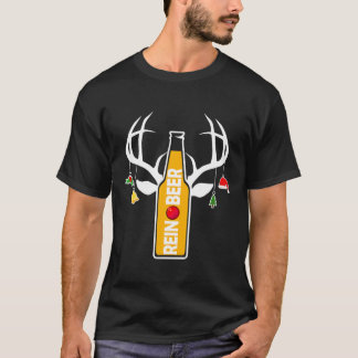 T-shirt Reindeer Noël Reinbeer Bière drôle Noël