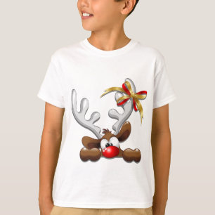 T-shirt Reindeer Puzzled drôle Caractère de Noël