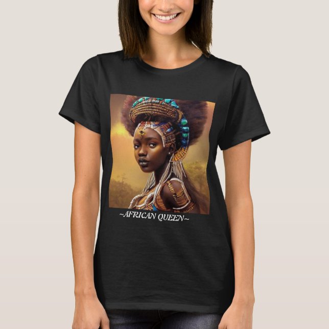 T-shirt Reine africaine— (Devant)