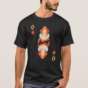 T-shirt Reine de Carreaux Jeu de Cartes Halloween Groupe C