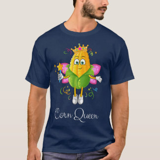 T-shirt Reine de fée de maïs avec ailes et bâtonnet de maï