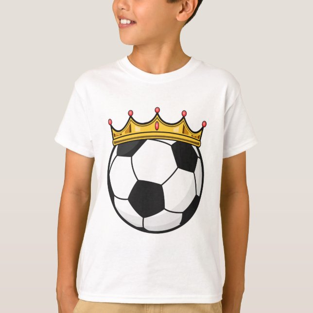T-shirt Reine de la couronne de football (Devant)