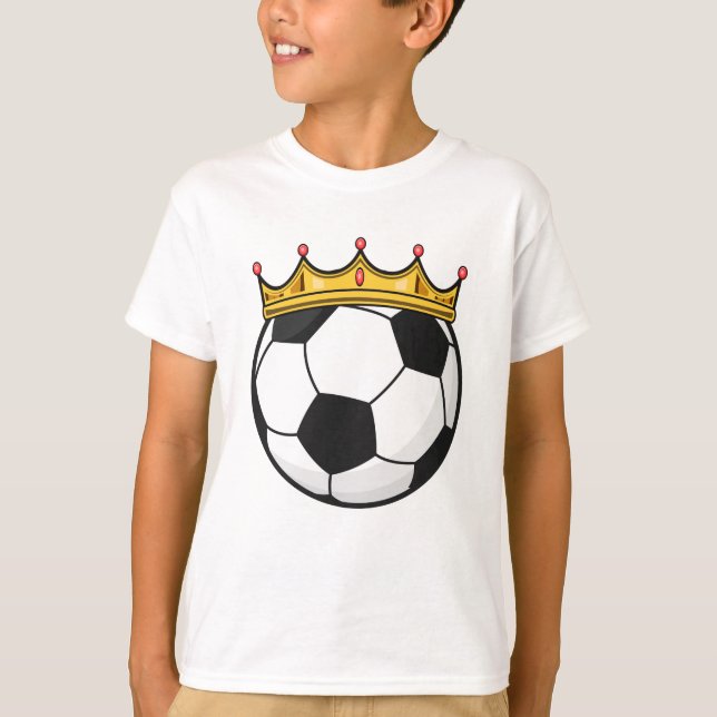 T-shirt Reine de la couronne de football (Devant)
