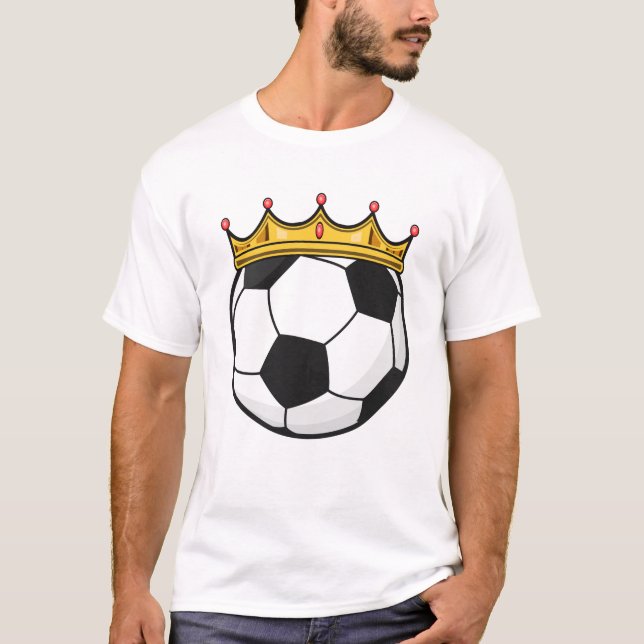 T-shirt Reine de la couronne de football (Devant)