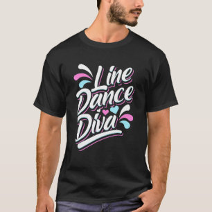 T-shirt Reine de la danse en ligne Cowgirl Danse country w