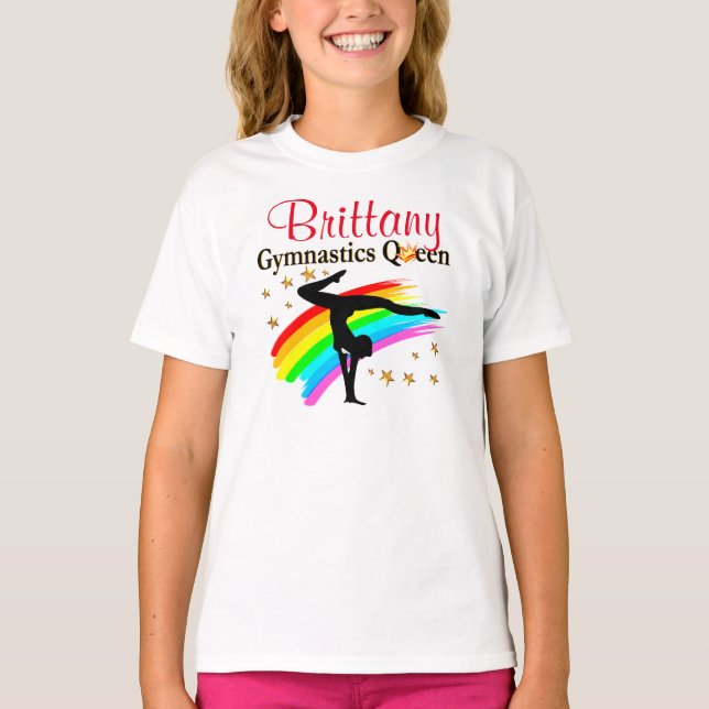 T-shirt Reine de la Gymnastique personnalisée (Devant)