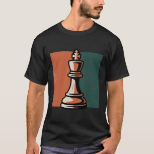 T-shirt Reine de pièces d'échecs vintage tendance amoureux