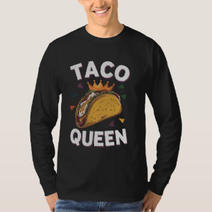 T-shirt Reine de Taco Cinco De Mayo Amoureux de Nourriture
