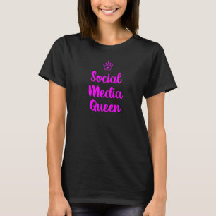 T-shirt Reine des médias sociaux