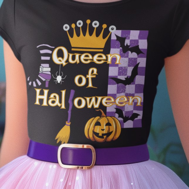 T-shirt Reine d'Halloween (This item is for display purposes only to illustrate the design element. )