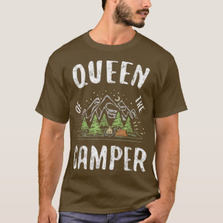 T-shirt Reine du cadeau de camping en camping-car 