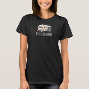 T-shirt Reine Du Camper RV Camper Van Trailer Femme