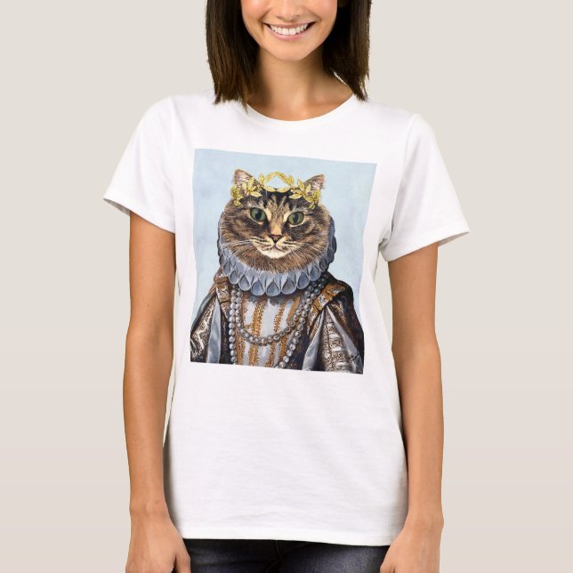T-shirt Reine du chat 2 (Devant)