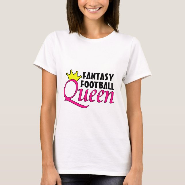 T-shirt Reine du football d'imaginaire pour la chemise (Devant)