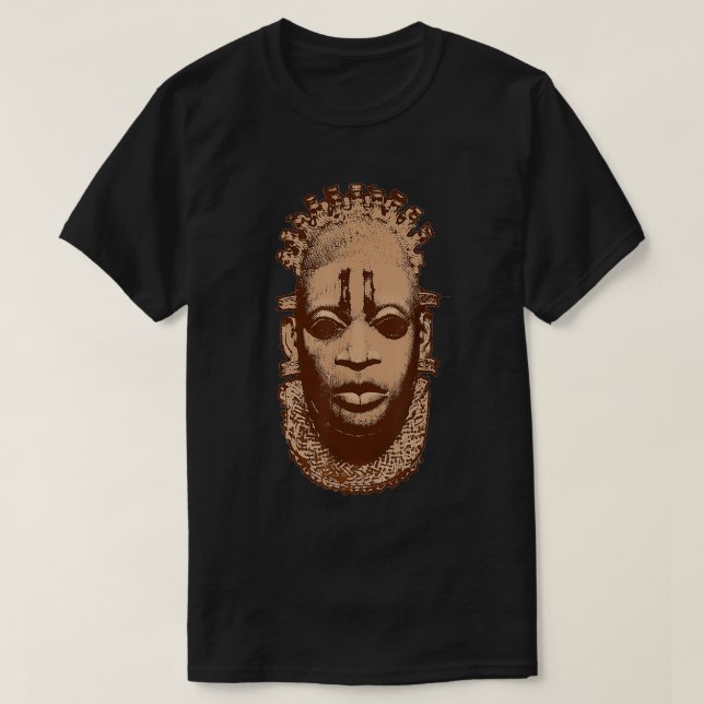 T-shirt Reine du Masque Africain du Bénin, Nigeria Idia Iy (Design devant)