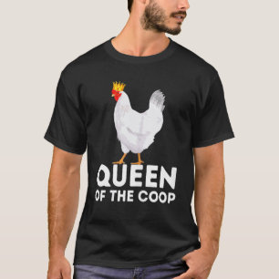 T-shirt Reine Du Poulailler Maman De Poules Jardinage