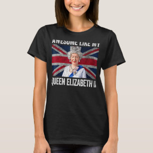 T-shirt Reine Elizabeth II Majesté de la Couronne britanni
