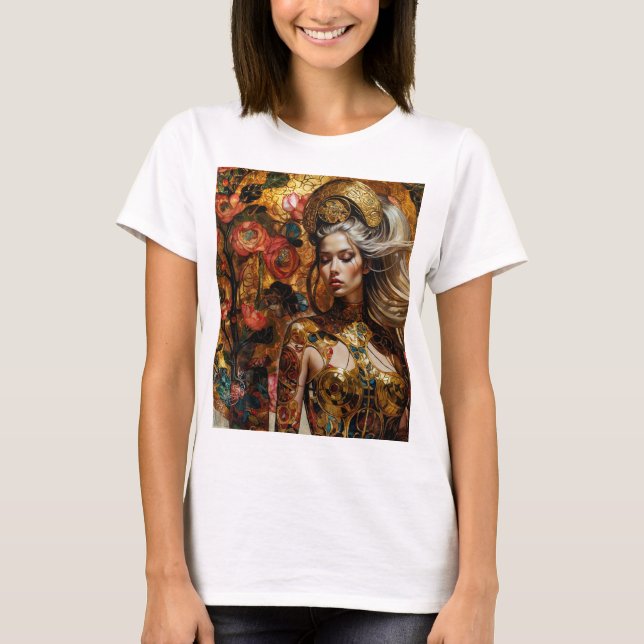 T-shirt Reine en or (Devant)