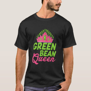 T-shirt Reine Haricot Vert Légume Véganisme