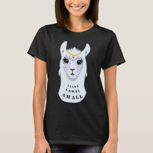 T-shirt Reine Llama céleste