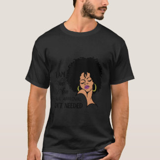 T-shirt Reine Noire Dame Bouclée Naturelle Afro Américaine