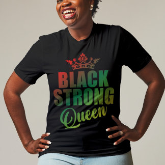 T-shirt Reine noire forte