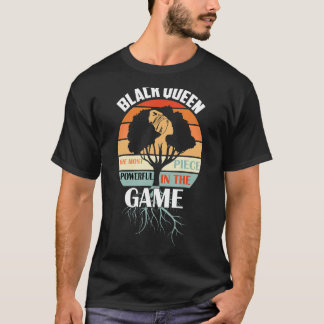 T-shirt Reine noire La plus puissante historienne noire