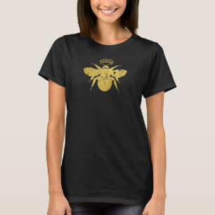 T-shirt Reine vintage Abee Drôle, Bumblebebe Mignonne Avec