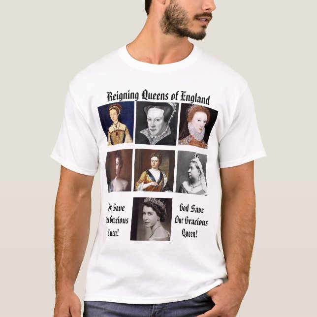 T-shirt Reines d'Angleterre régnantes (Devant)